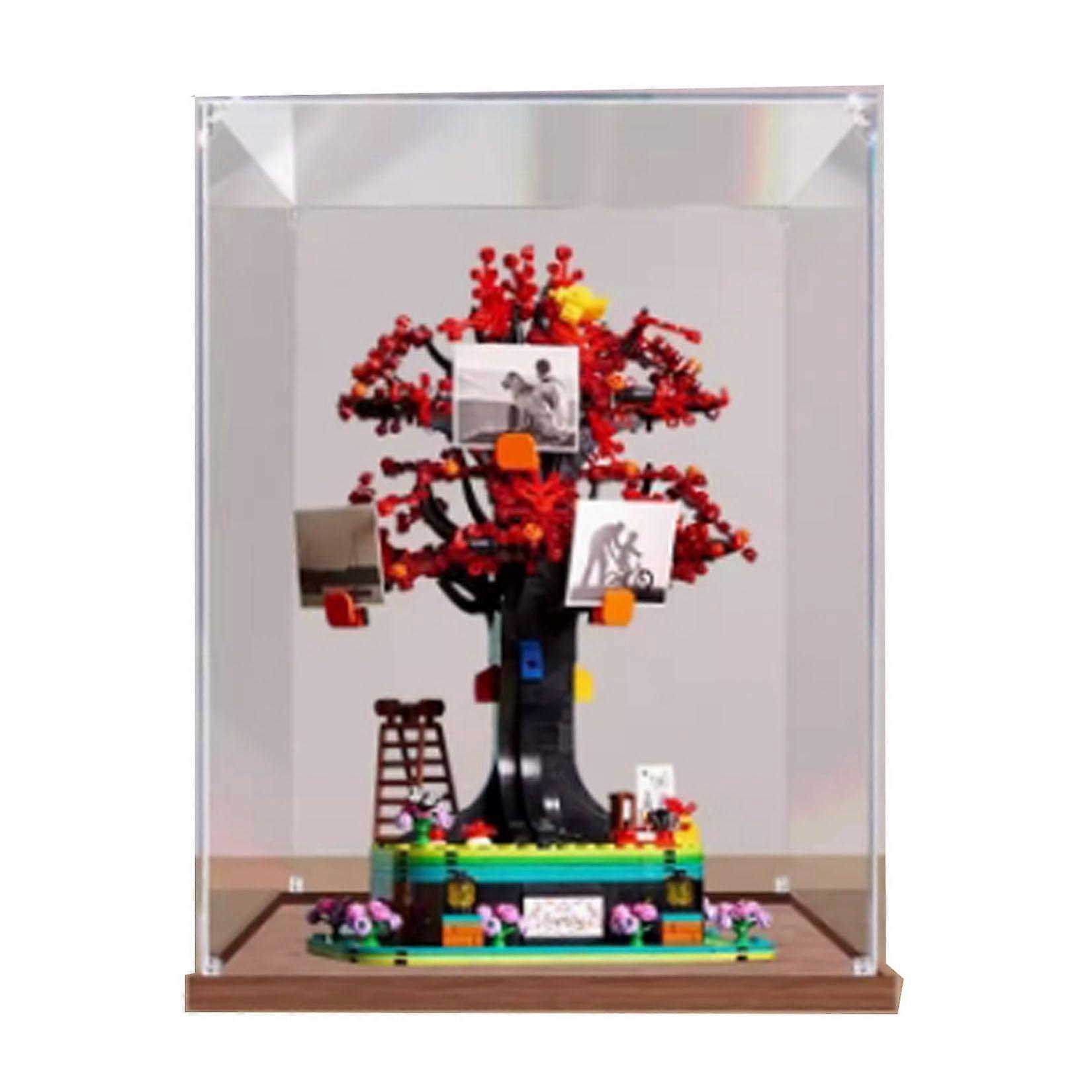 Acrylic Display Case for  21346 Family Tree, Dustproof Clear Protection, Easy Tool Assembly