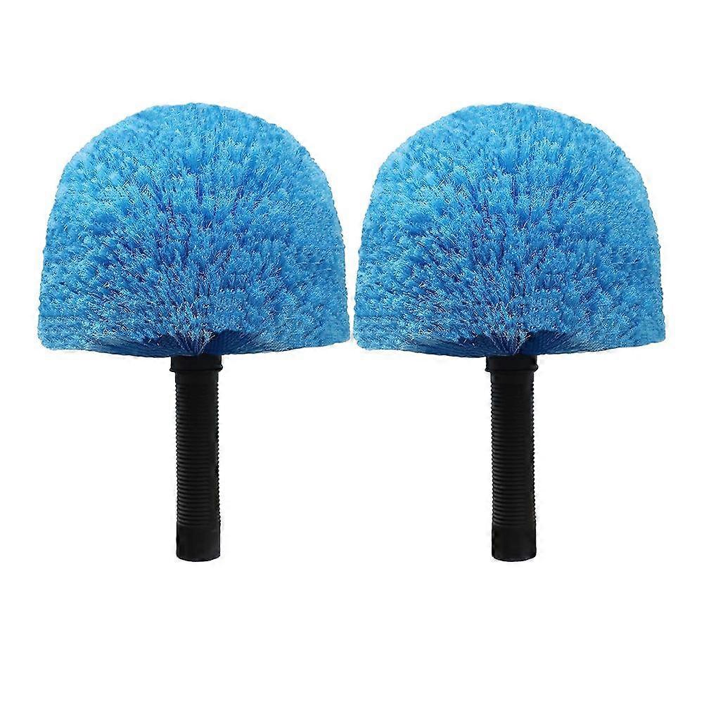 2 Pack Robust Cobweb Duster Head Brush ,Twist-on Web Cleaning Tool - Spider Web Remover Brush