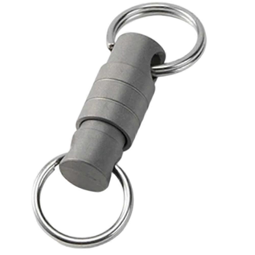 Titanium Quick Release Keychain Buckle - Key Ring for Outdoor Use, Compact