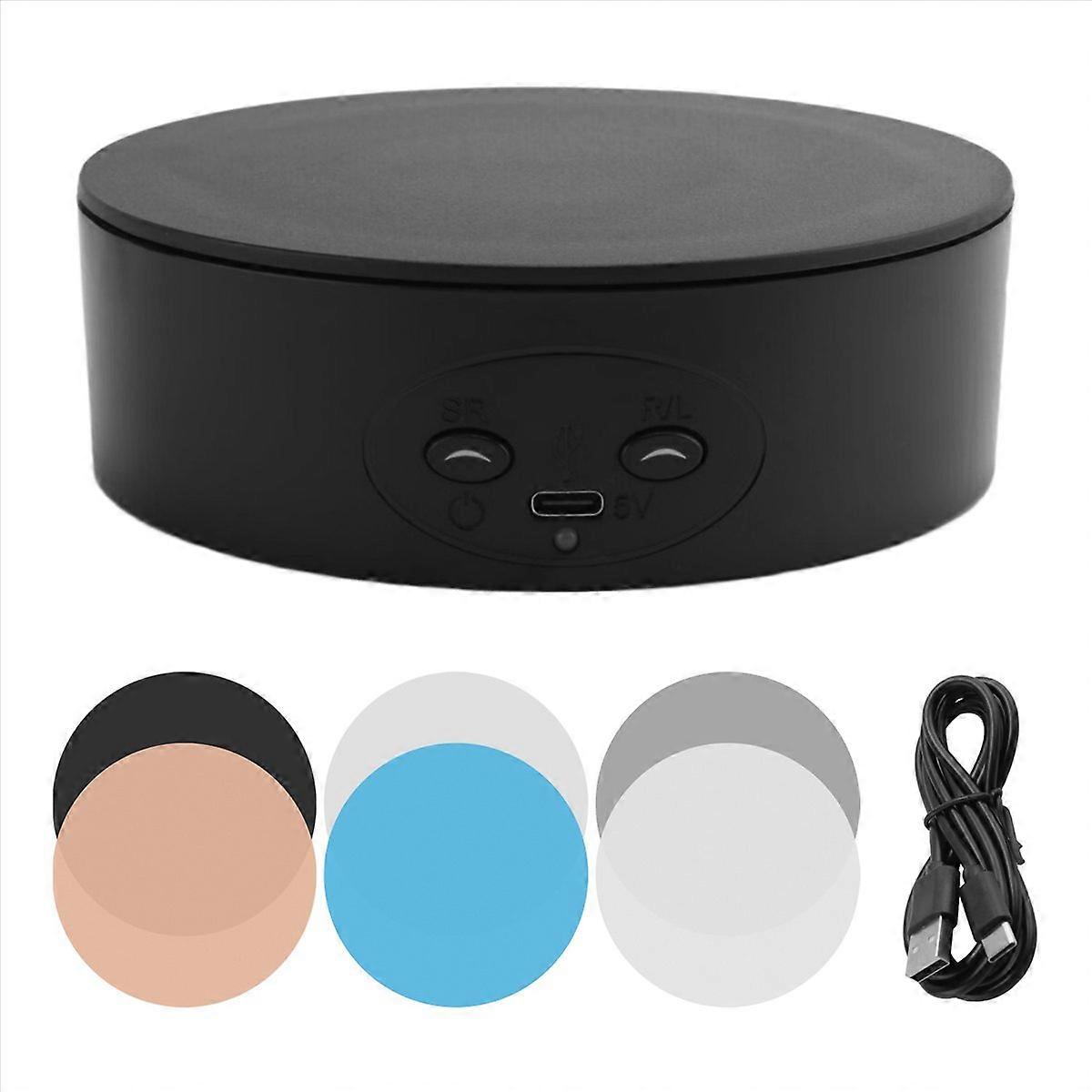 Rotating Display Stand, 360 Degree Automatic Mute Spin Turntable