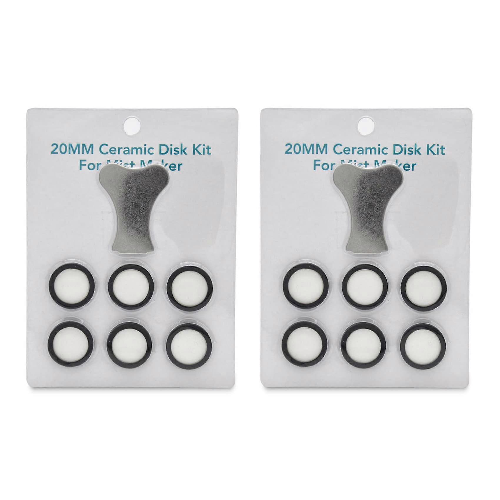 Mist Maker Kit with 14pcs Durable Ceramic Disks for Fog Machine  and Performance Restore