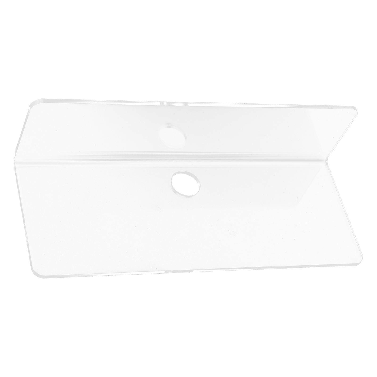 Transparent Acrylic Storage Rack for Wall Mounted Use with 1 Shelf