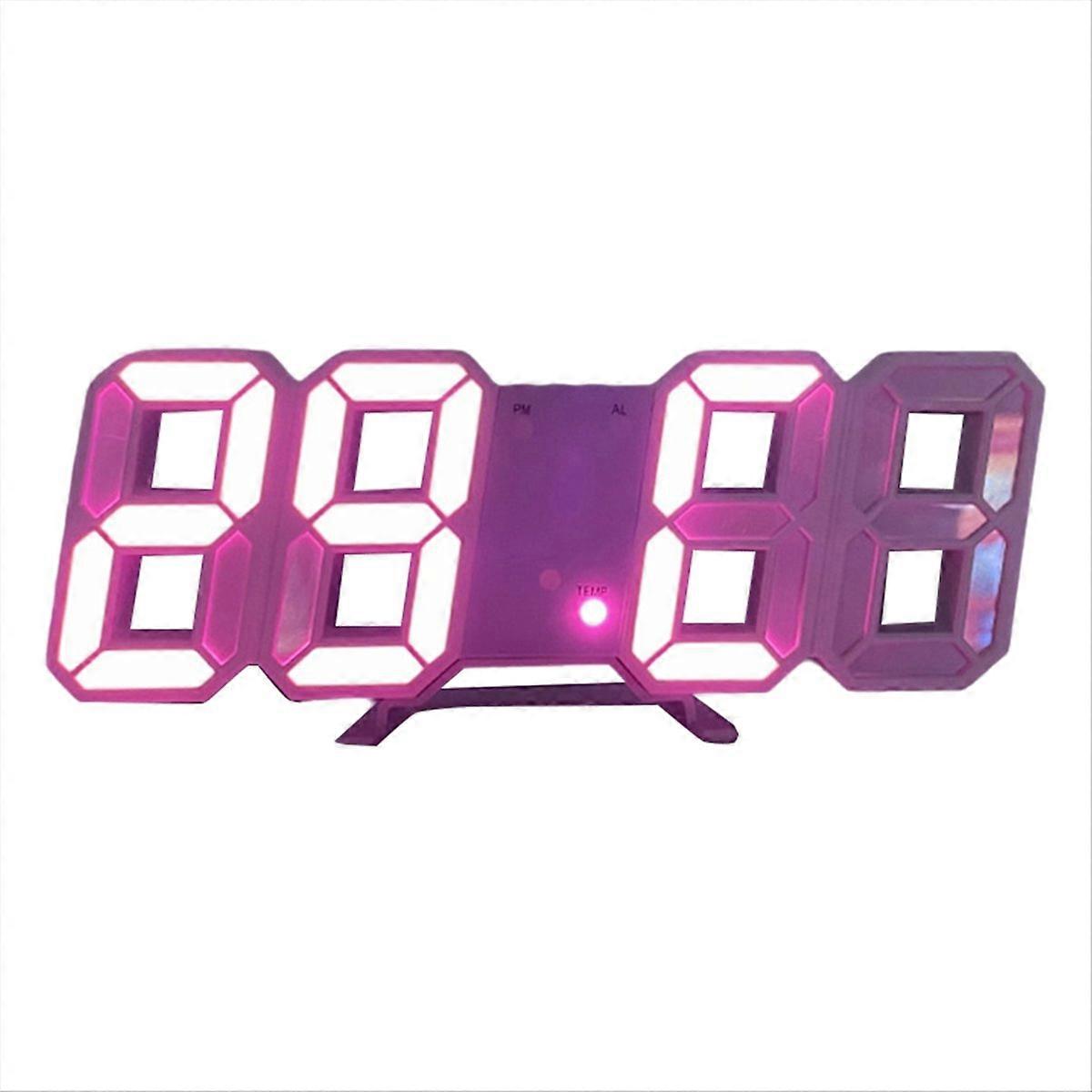 3D digital alarm clock Wall LED clock Desktop alarm clock A