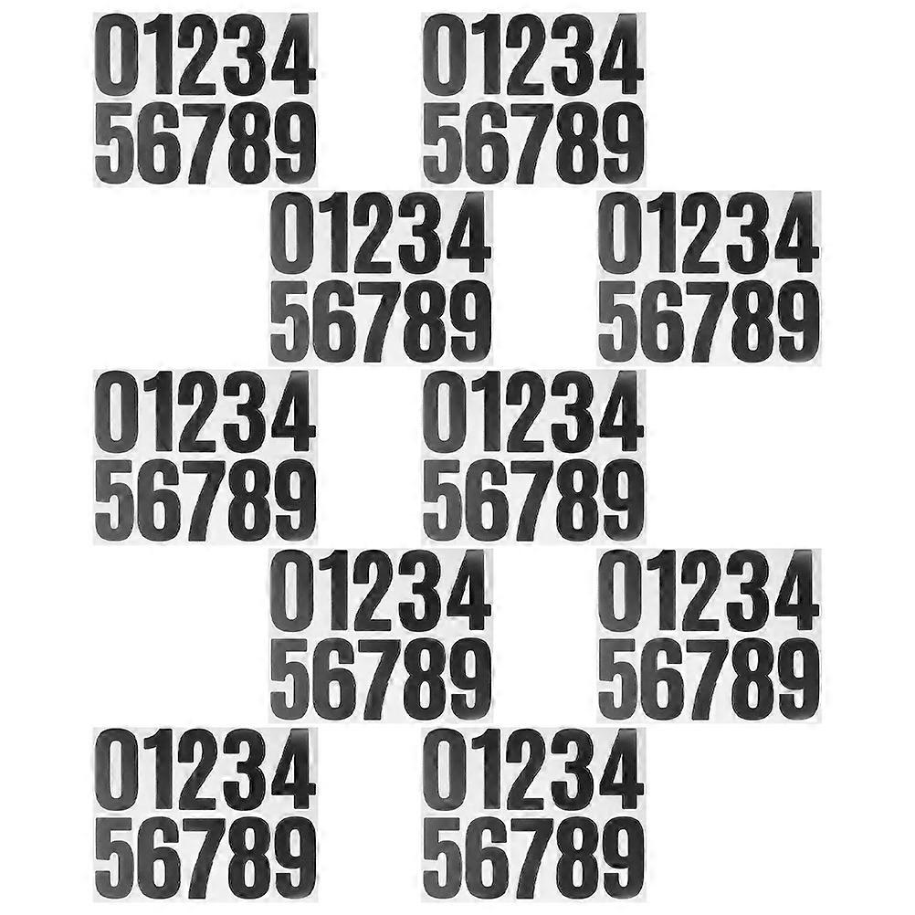 Number Stickers for Mailbox Adhesive Numbers 10 Sheets