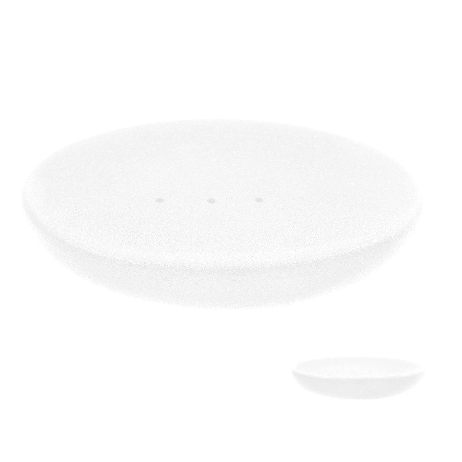 Simple Soap Tray Ceramic Soap Holder for Storage 4Pcs White Set