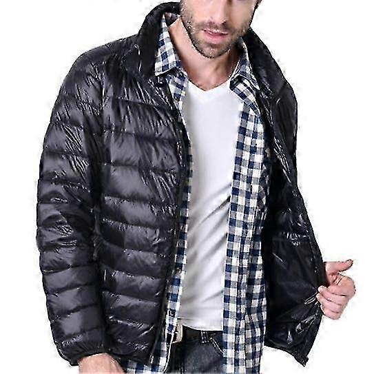 "Men's Lightweight Water-Resistant Down Jacket Breathable Windproof"