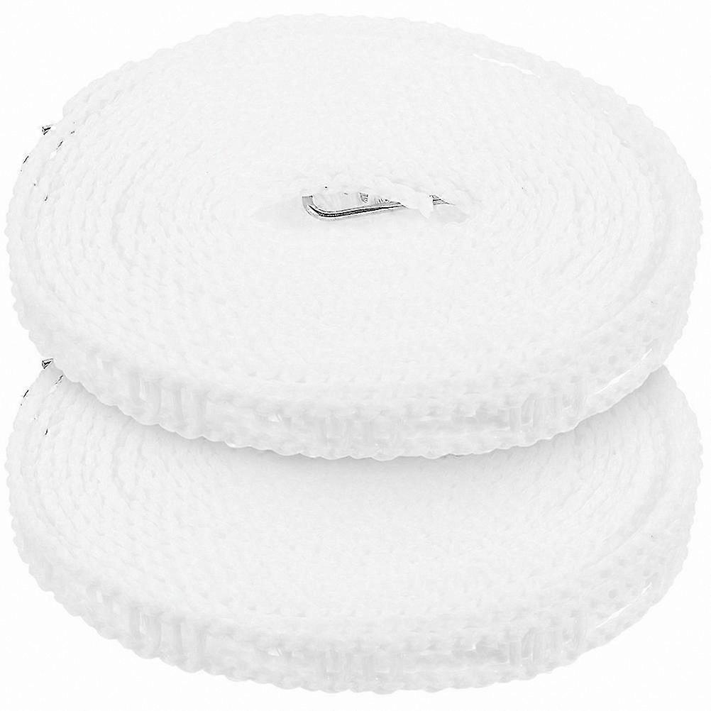 2pcs Portable Windproof Clothesline for Travel & Backyard Laundry