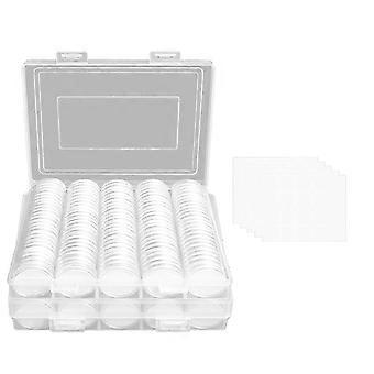 240 Pieces 30mm Coin Capsules Coin Holders for Collectors