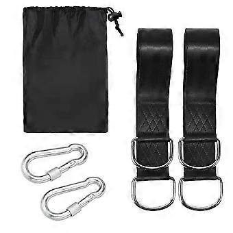 Swing Attachment, 2 Hanging Straps with D-Rings and Heavy Duty Carabiners, Polyester Straps Perfect for Hammocks and Tires, Holds up to 1000 kg, with