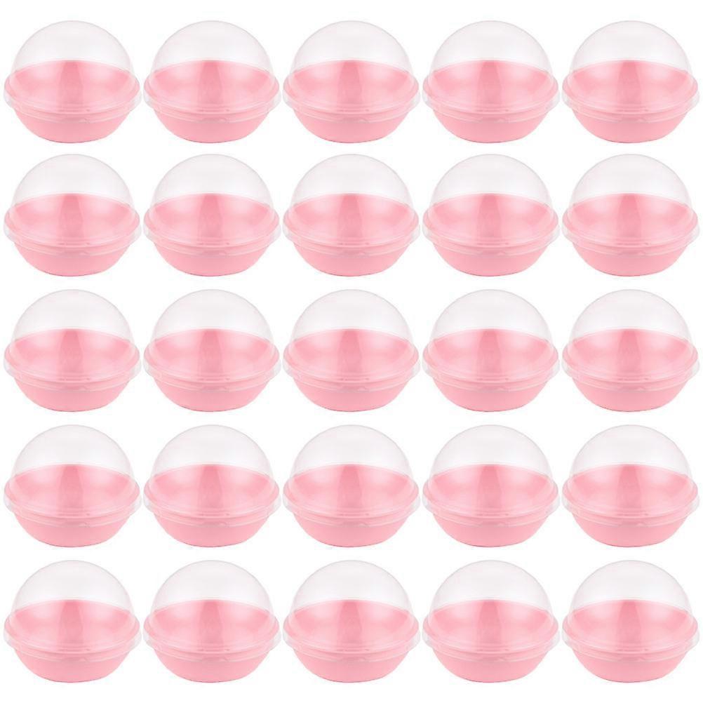 100Pcs Mini Cupcake Containers Cake Packaging Boxes Single Moon Cake Container med Dome Lid