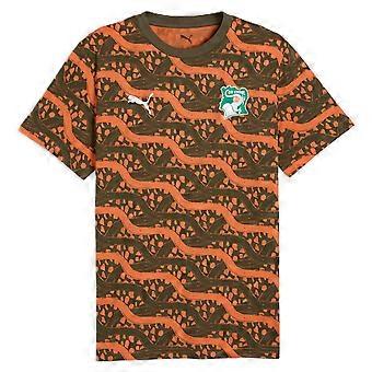 2026-2027 Ivoorkust FtblCulture Tee AOP (Zwart)