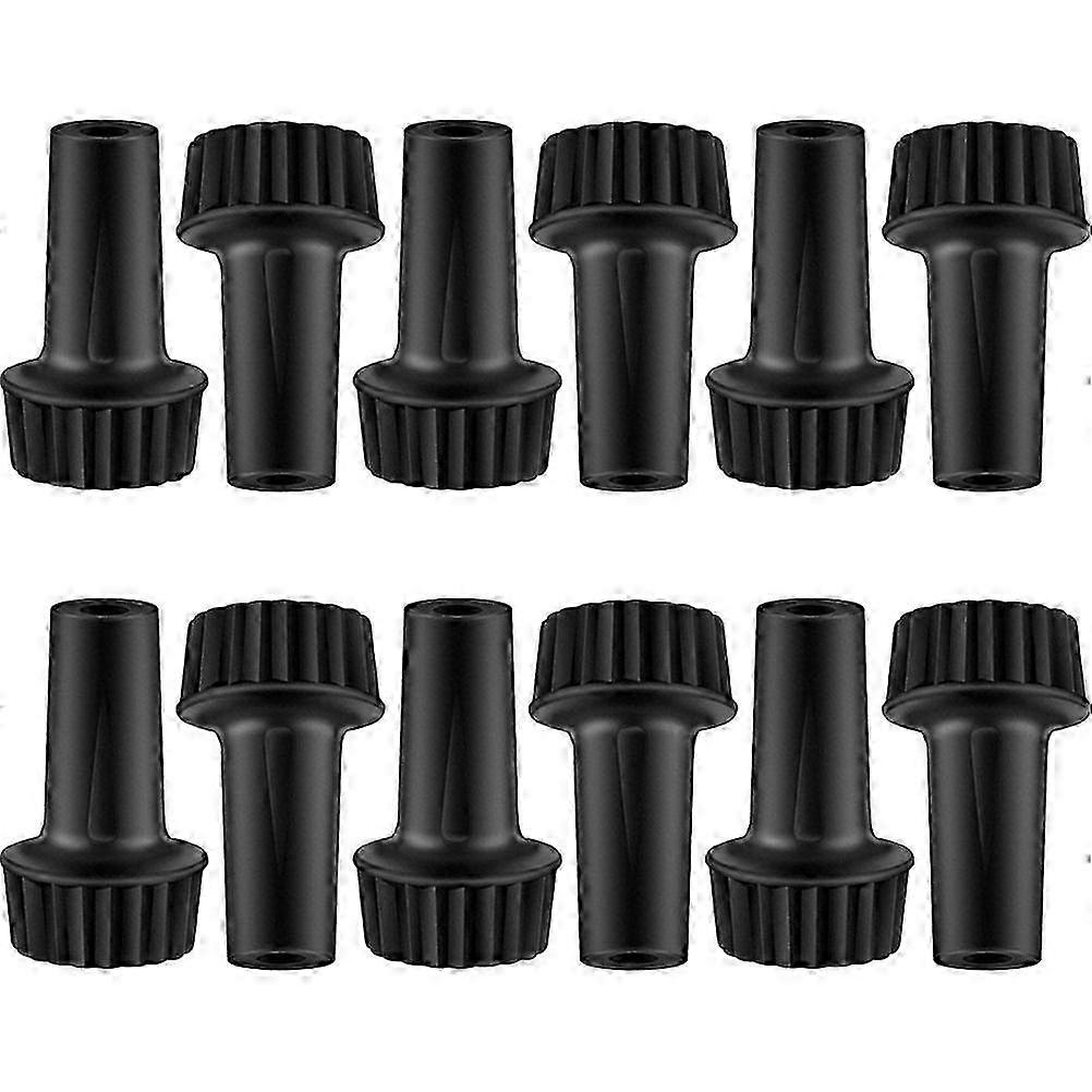 Lamp Switch Knob Compatible with E26 Socket, Black Plastic Replacement 2cm Light Switch, 30-Pack