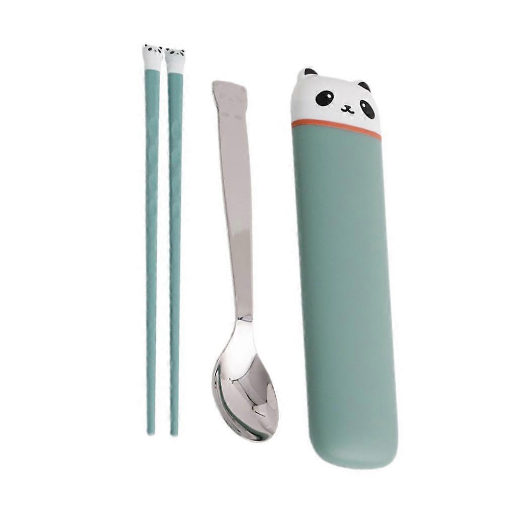 Portable Children's Tableware Set for Children Bear Pattern 3Pcs Cutlery Set