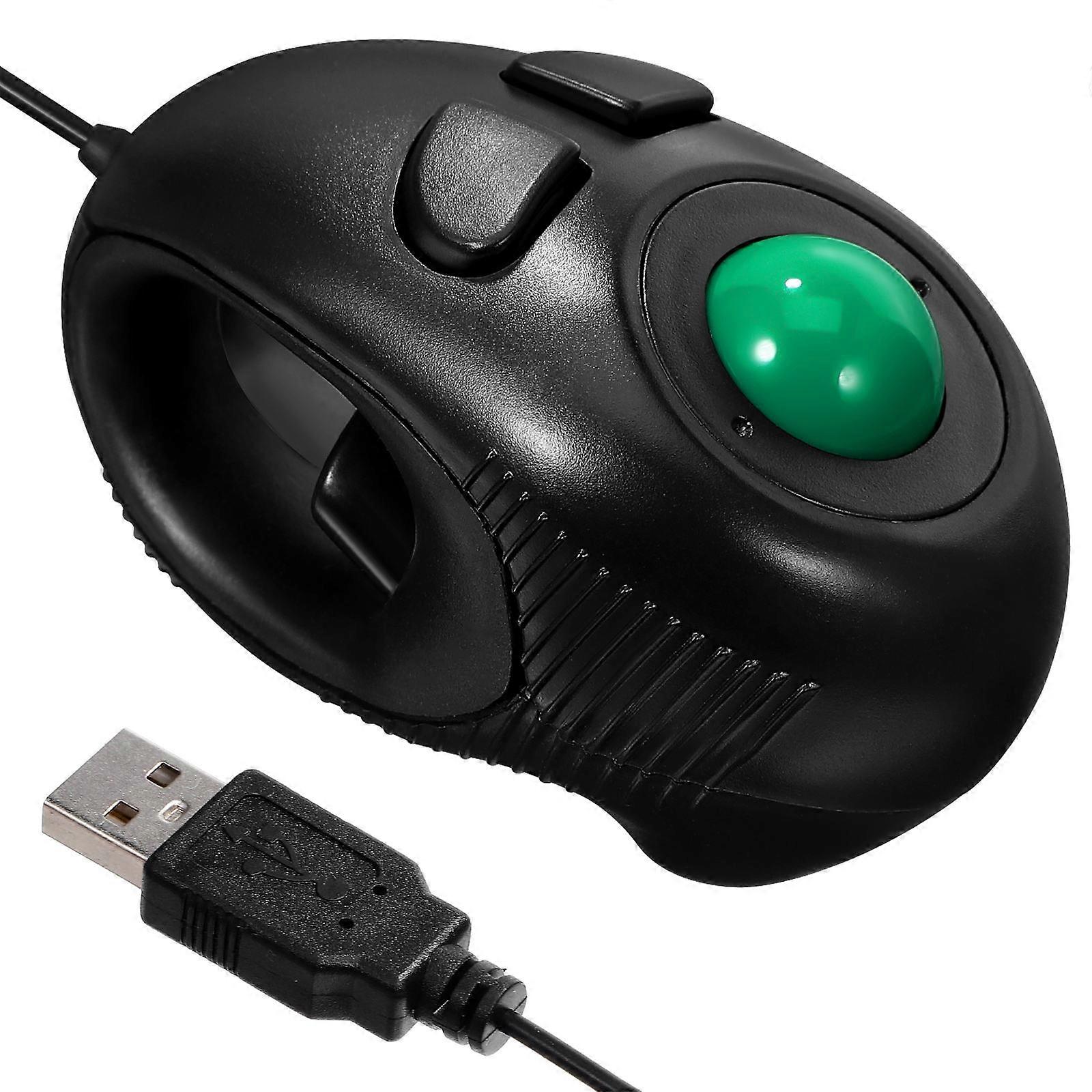 4D Mouse Handheld 4D USB Mini Trackball Mouse for Comfortable Operation Black