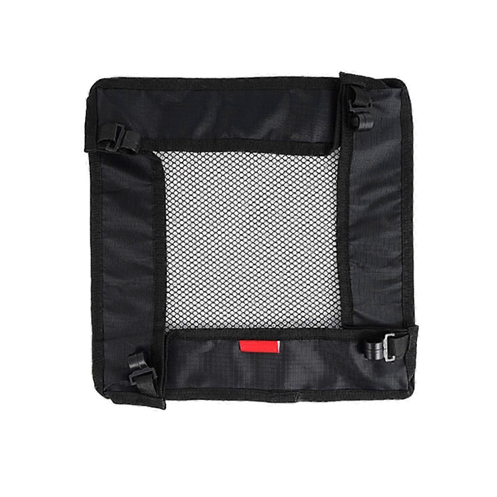 Heavy Duty Camping Storage Net for Foldable Tables with Partitioned Compartments and Hook & Loop Straps