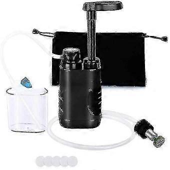 Pompe de purification d’eau portable 3000L avec sac à vessie, filtre de 0,01 micron pour la randonnée en camping