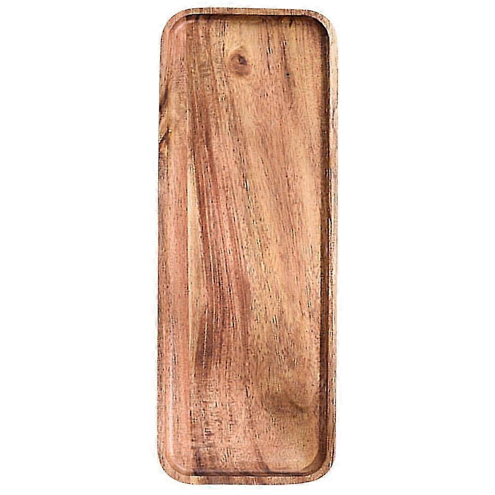 Rectangular Wood Fruit Tray for Snack Serving Tray Kitchen Plate