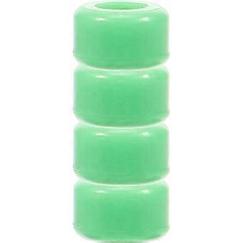 Conjunto de 8 brinquedos de rolo de dedo verdes para alívio do estresse e educação.