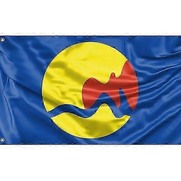 Grand Rapids Flag Michigan USA Pattern 260