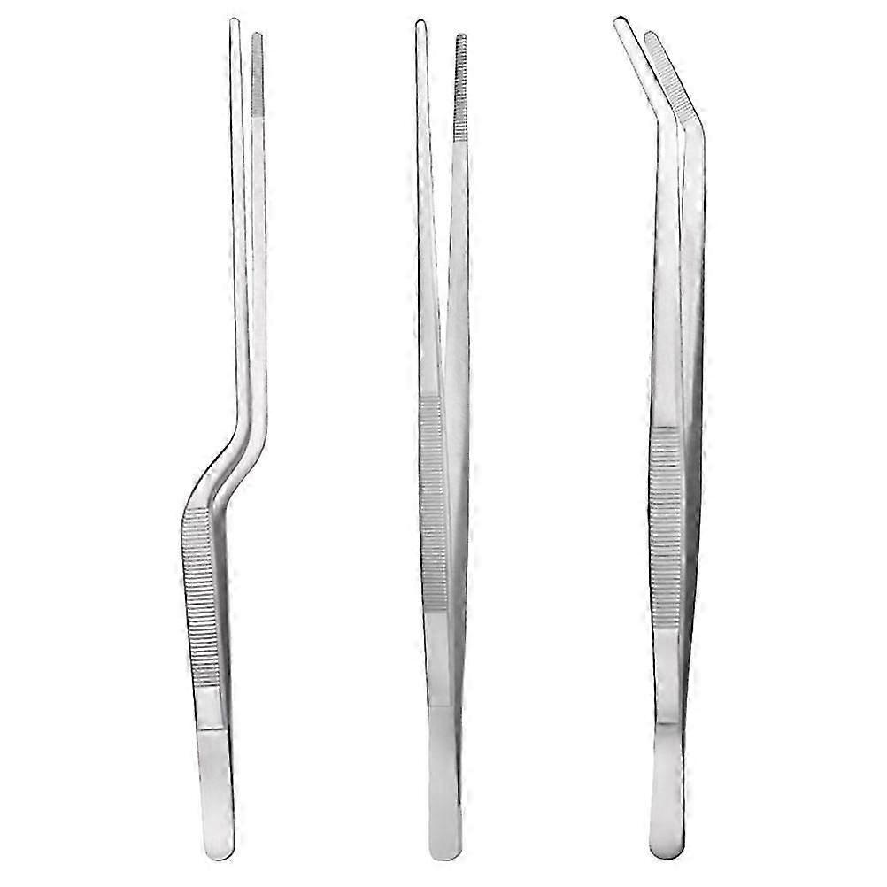 Culinary Stainless Steel Tweezers Cooking Tool Multi-Function 1Set