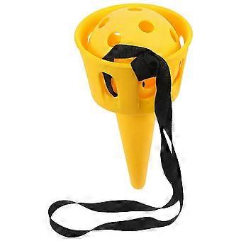 1 setti Lapset Lasten Heitto Pallonheitto Istukka Pallo Lelu Ulkoilu Pallo ja laite (keltainen)