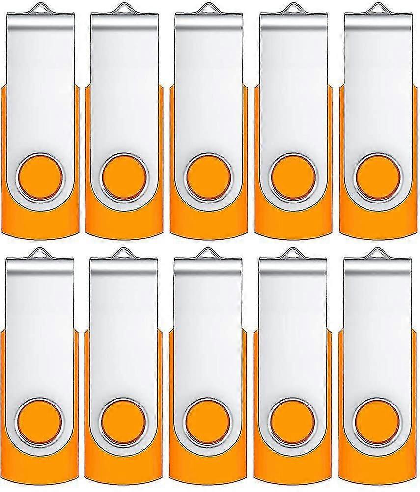4gb Usb Stick 10 Pack, Usb 2.0 Data Stick Rotating Foldable