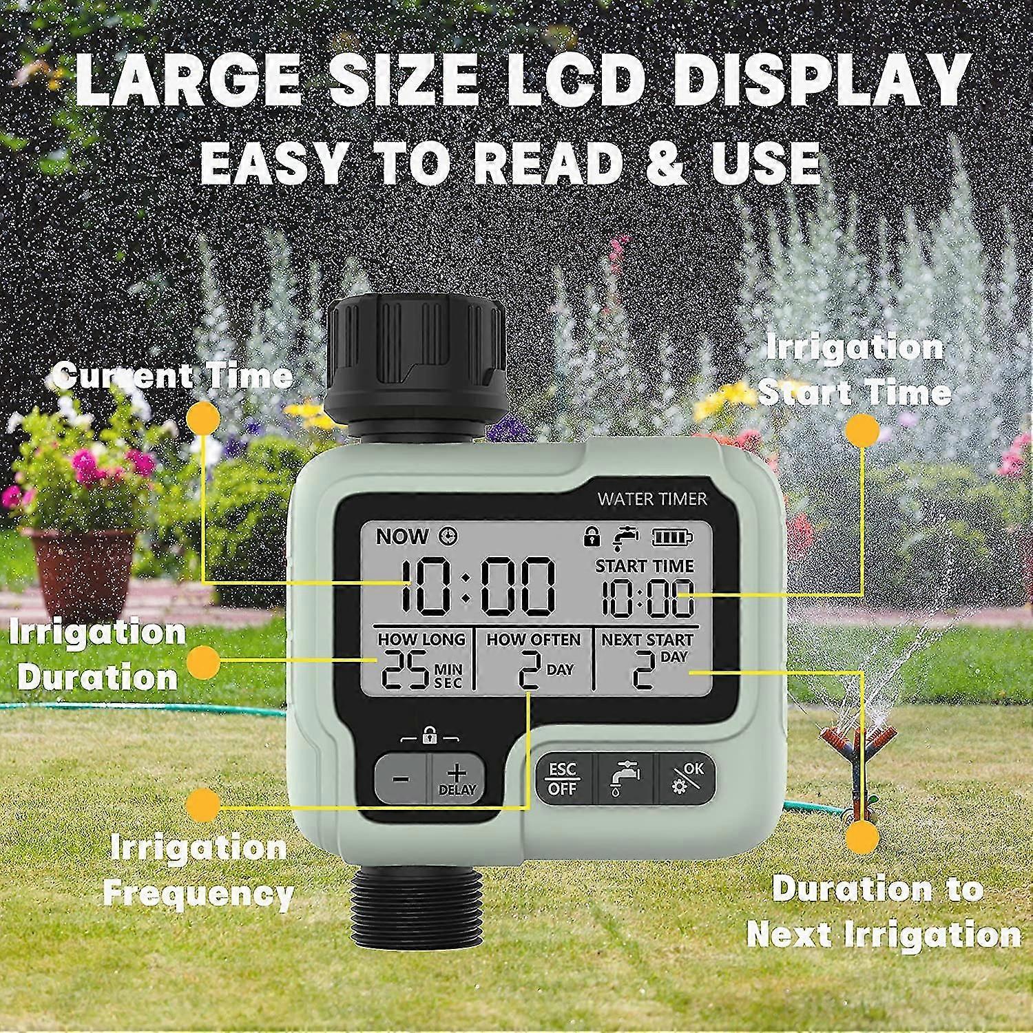 Garden Hose Timer - Digital Water Timer for Efficient Watering