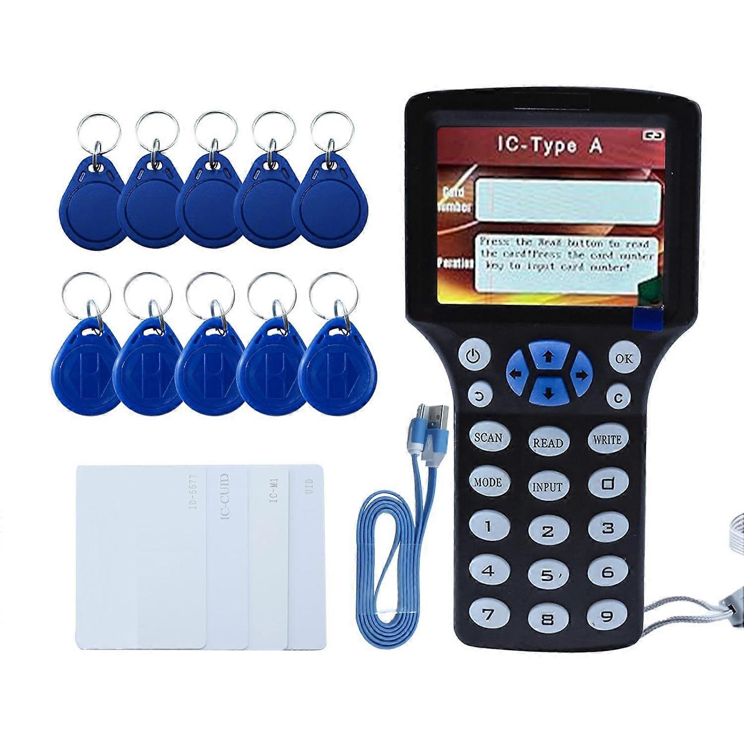 Reader Writer  Copier Multi-Frequency  Card Reader Smart Card Decoder with Free Software and USB for Access Control Home Security