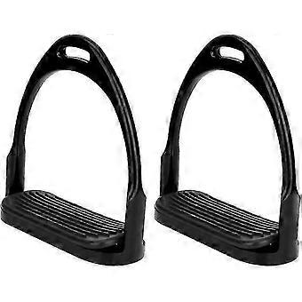 aluminium stirrup, fargerik ridning stirrup anti-rust lett rytter stirrup (svart)