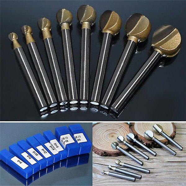 6mmシャンク6-20mmスチールボールカッター木工フライス彫刻ツール