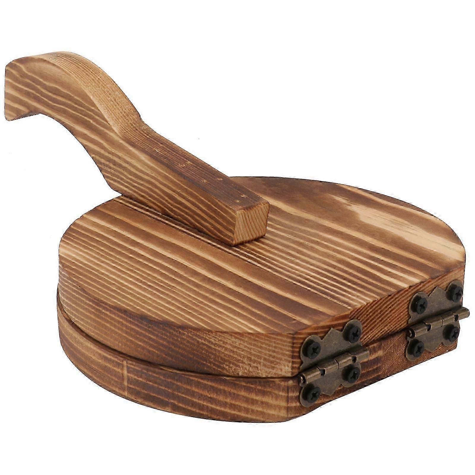 Dumpling Maker Tool 1Pc Round Wooden Accessory For Home Use With Simple Design For Effort-saving Function