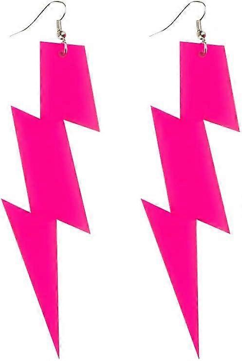 Brinco rosa relâmpago