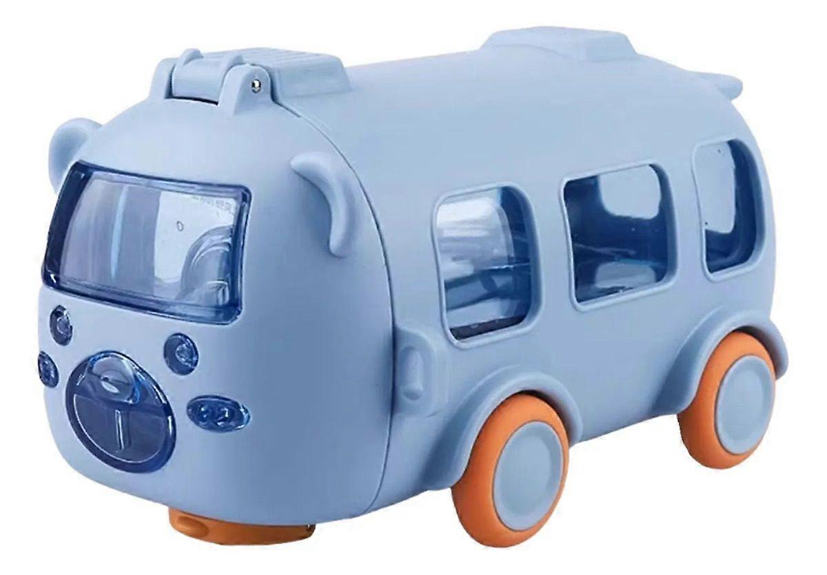 Water Bottle with Straw Bus Style