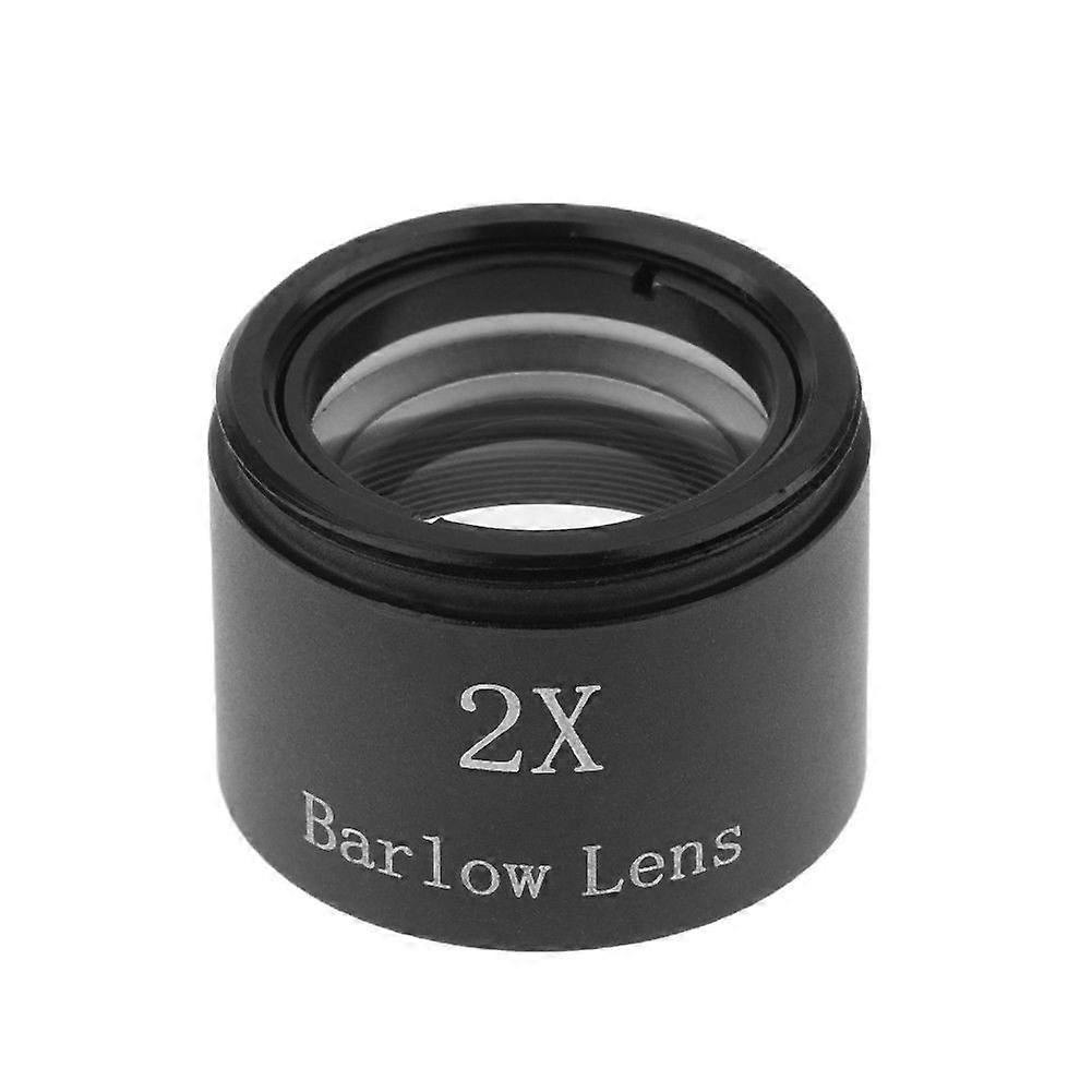 1,25 polegadas 2X ampliação M28.6 Thread Barlow lente para ocular telescópio astronômico