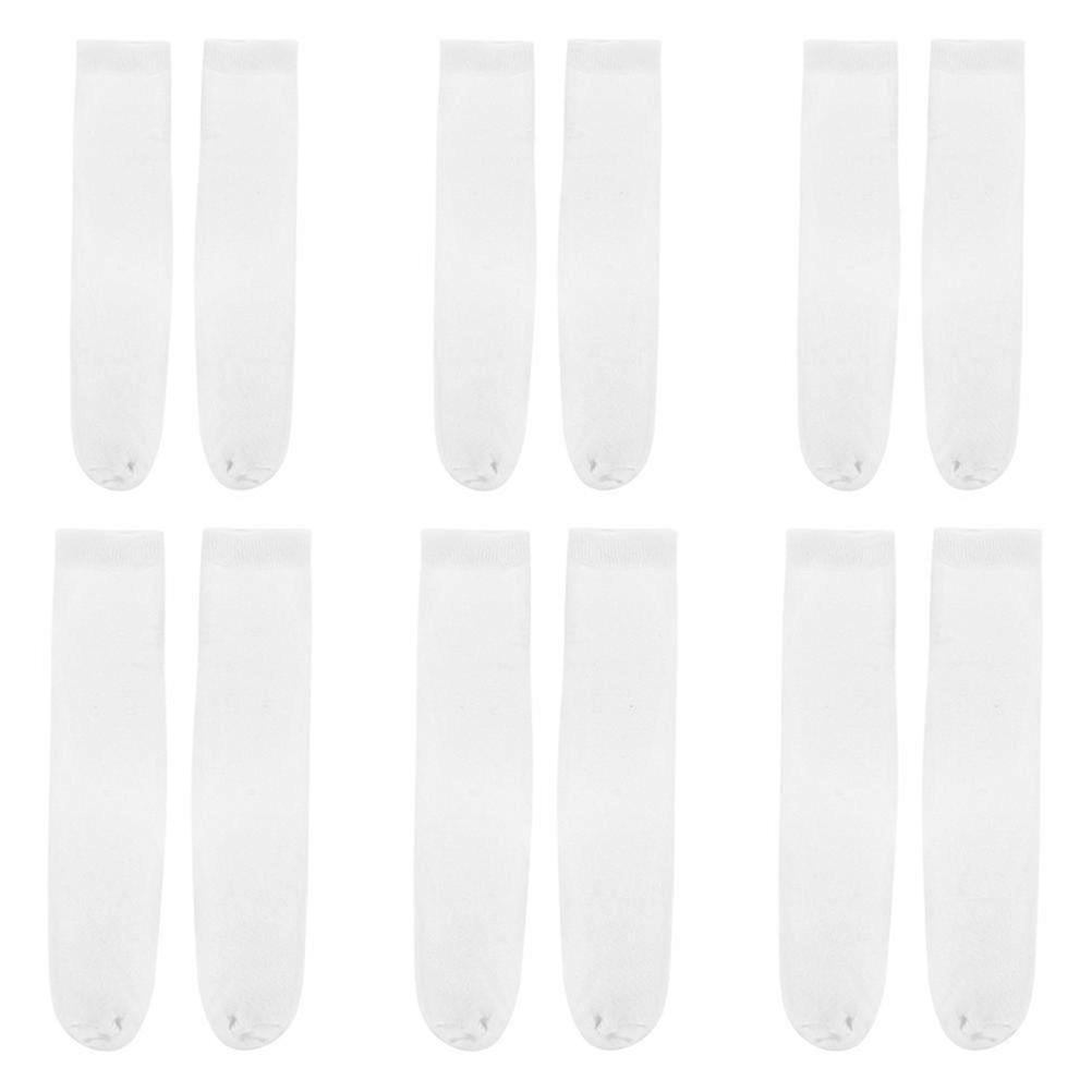 Chaussettes droites sublimables, 6 paires pour projets de personnalisation DIY