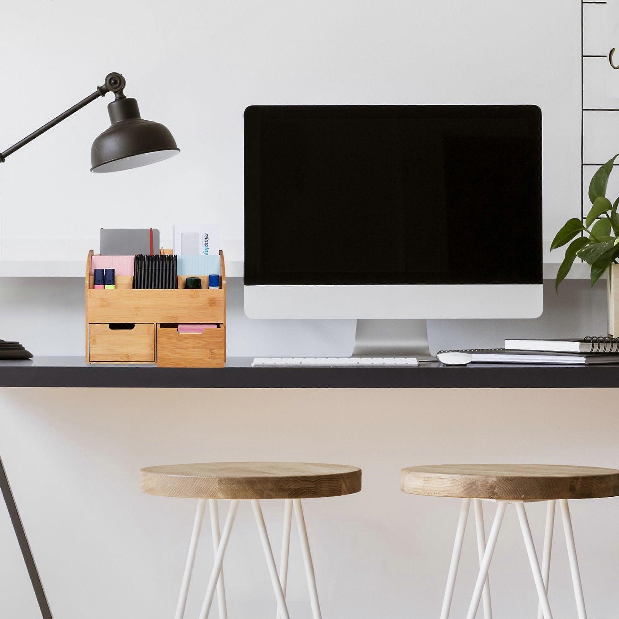 Desk organization with drawers