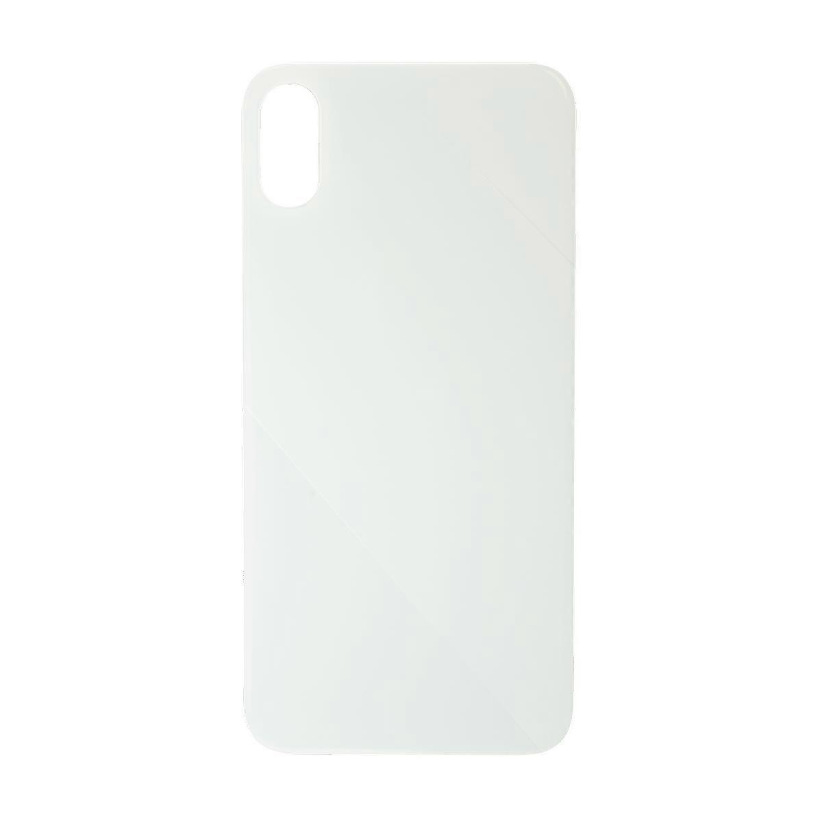 Glass Back For iPhone XS Max Plain in White
