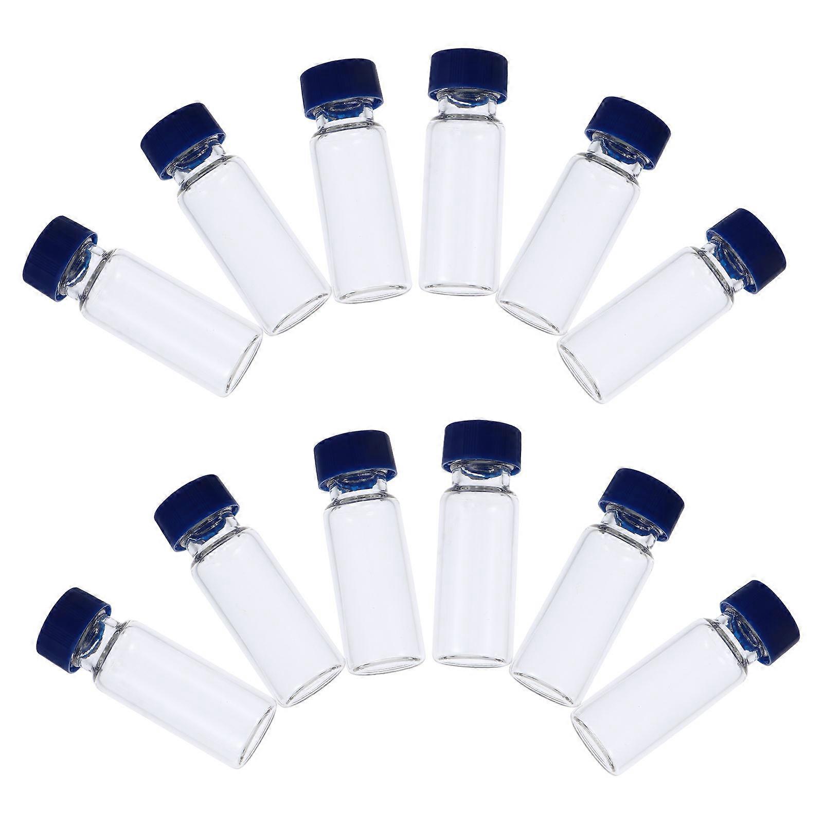 100pcs 1.5ml/2ml Liquid Sampling Vials Sample Glass Bottles Screwcap Bottles