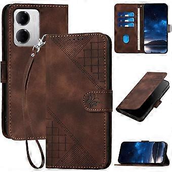 Étui portefeuille Motorola Edge 2026 à motif papillon en relief - Étui à rabat en cuir PU avec dragonne et emplacements pour cartes