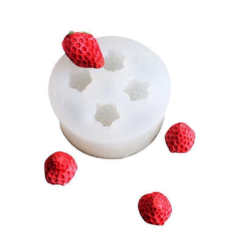 3D Strawberry Shape Chocolate Mold - 1PC