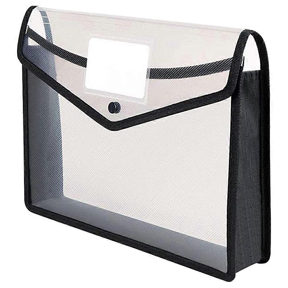 Office File Folder Expanding File Wallet Clear Large Capacity Poly Envelope (A4)