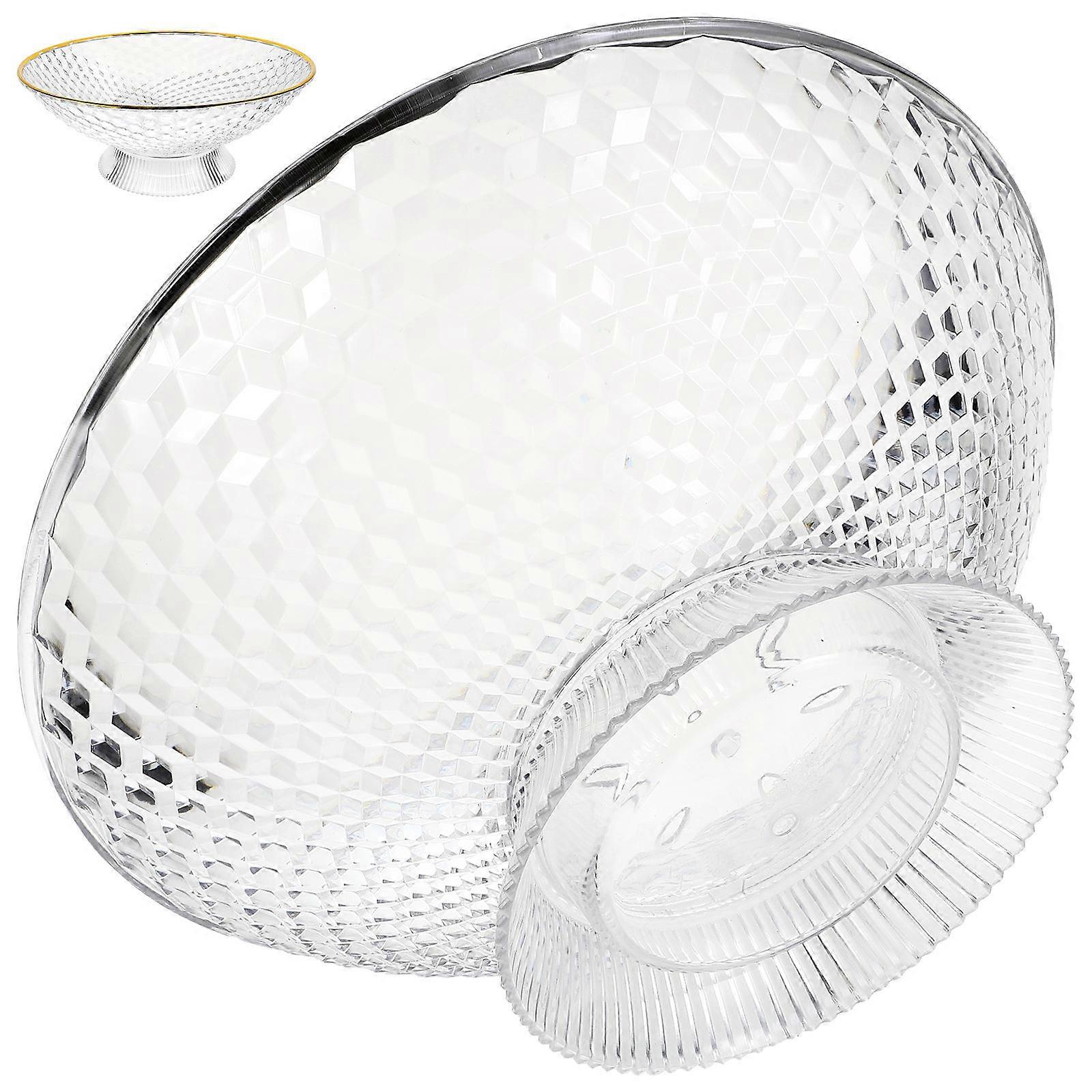 Fruit Tray Snack Serving Tray with Draining Hole for Storage