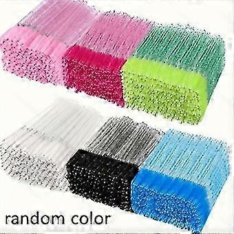 Bacchette applicatrici per ciglia monouso, 250 pezzi, colori casuali, 5 pennellini a scovolino per extension ciglia, trucco sopracciglia ed eyeliner