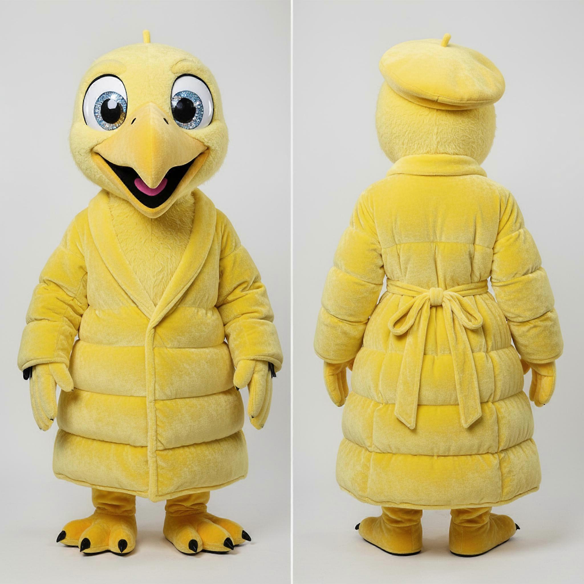 MASTICOT Lemon Yellow Friendly Vulture Mascot