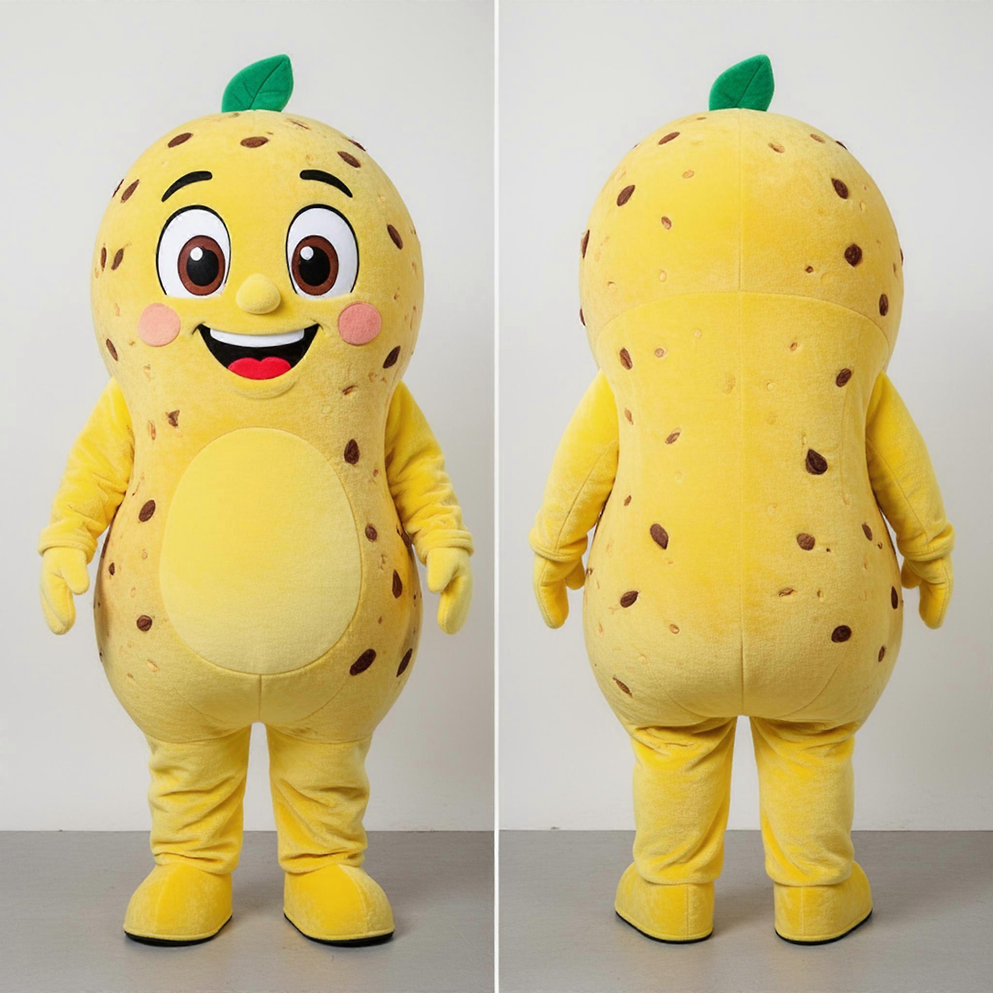 MASTICOT Lemon Yellow Doughy Falafel Mascot