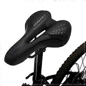   Saddle Breathable PU Leather Hollow Cushion Comfortable Road  Bike Saddle Shockproof   Saddle