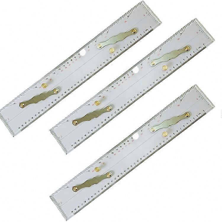 Precise Chart Plotting 2X 450MM Marine Parallel Ruler with Clear Scales and Mapping Points
