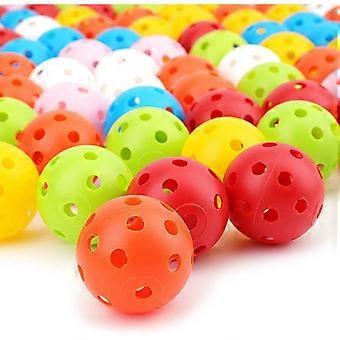 28 Pz Palline Da Pratica Da Golf, Flusso D'aria Cavo Pratica Palline Da Golf, 42mm Palline Da Esercizio Da Golf In Plastica Per Swing Pratica Campo Pratica Casa Golf All'aperto G