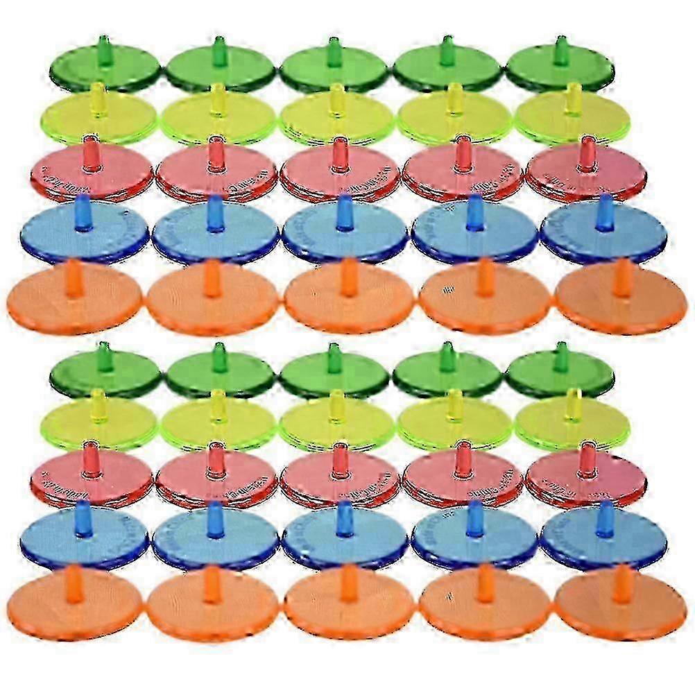 50pcs Durable Plastic Golf Ball Markers