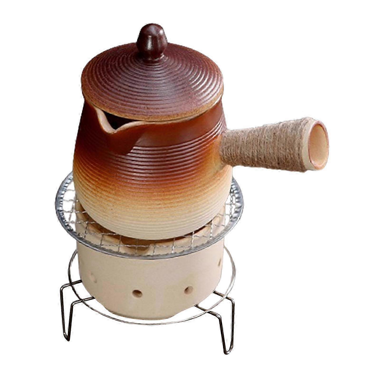 Ceramic Teapot Set with Anti Scald Handle